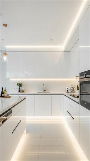 All-White Kitchen Transformation 😍 Clean Luxury Design