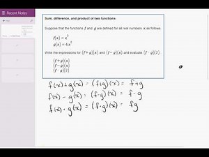 14 05 Sum, difference, and product of two functions