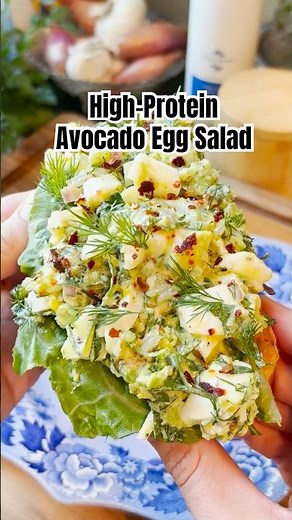 High-Protein Avocado Egg Salad (No-Mayo) #eggsalad #shorts