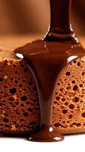 “Chocolate Drizzle Cake” – Melting Sweetness 🍫