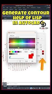 Generate Contour help of lisp in Autocad with survey point | lisp command | contour in Autocad