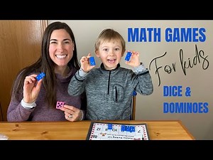 MATH GAMES for kids! Simple & Fun Dice and Domino games for homeschool or classroom preschool to 3rd