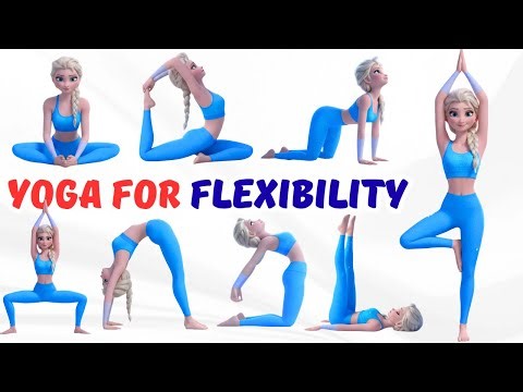 Yoga for Flexibility & Balance | Frozen Yoga with Elsa | 🌞 Sunny Yoga | Yoga for Kids.