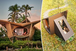 Ces quatre maisons se fondent dans le paysage, ce sont des architectures biophiliques