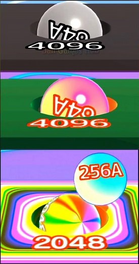 256A Purple Ball in 2048 Rainbow Tile 😱 💥 “Black Friday Challenge” | Ball Run 2048 Short #shorts