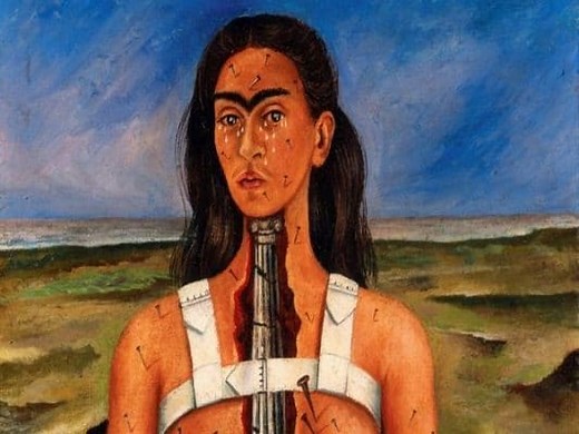The broken column: a work by the painter Frida Kahlo ▷➡️ Postposmo
