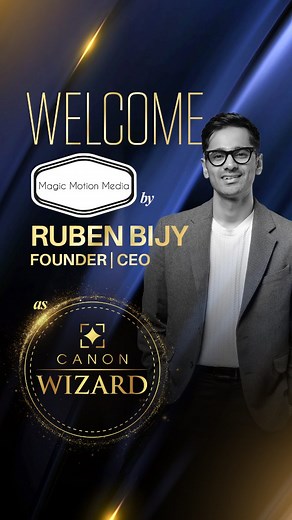 Canon India on Instagram: "Proud to welcome @magicmotionmedia to the Canon family as our newest Canon Wizard. For over a decade, their craft has transformed weddings into unforgettable visual tales, blending emotions, artistry, and excellence that inspire. Together, we look forward to capturing more magical moments and creating stories that last a lifetime. ✨ #CanonWizard #MagicMotionMedia #StorytellingInFocus #WeddingFilmmaking #CanonCreators #CreateWithCanon #CanonCommunity #CANwithCanon #Deli