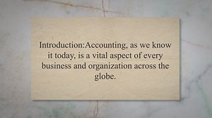 History of Global Accounting
