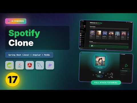Spotify Clone with Gemini AI — Spring Boot + Angular + MySQL | Part 17: Home