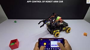 Robotics for Kids Ages 8-12, ACEBOTT Smart Robot Arm Car Kit with 5DOF, STEM Toys for Boys Age 8-12, ESP32 Arduino/Python Coding, App & Remote Control, STEM Gift for Teens & Adults