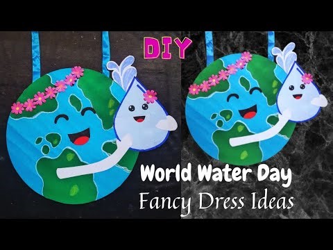 DIY Earth Costume|Earth Day|Fancy Dress Ideas| Paper Earth| Save Earth Save Water‪@craftthebest1‬