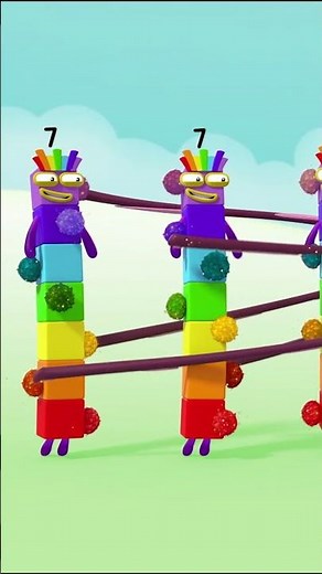 Matemática Colorida | Aprenda a contar com Oito - Pt.6 | Numberblocks em Português Brasil #shorts