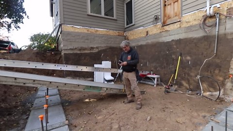 Setting the Basement Wall Forms (ICF) | Home Renovation & Addition Part 5