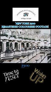 New York 1900. Remastered Colourised Footage. 💫 #truth #wakeup #oldworld | Leviticus Mdp