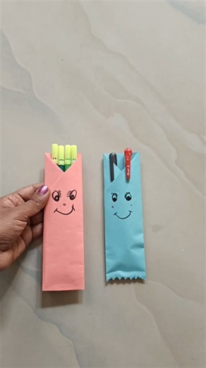 Easy origami pen stand #diy #artandcraft #easycraft