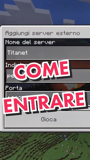 Commentate con Playstation, Xbox o Nintendo e metto il tutorial 🎁😇 #titanet #minecraft #minecraftserver #minecraftjava#minecraftbedrock