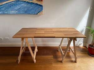 Printer’s Trestle Table - Etsy Australia