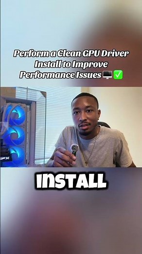 Perform a Clean GPU Driver Install to Improve Performance Issues ✅ #pcgaming #gaming #gamingtips