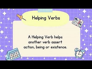 CC Cycle 1 English Week 14-19 Helping Verbs