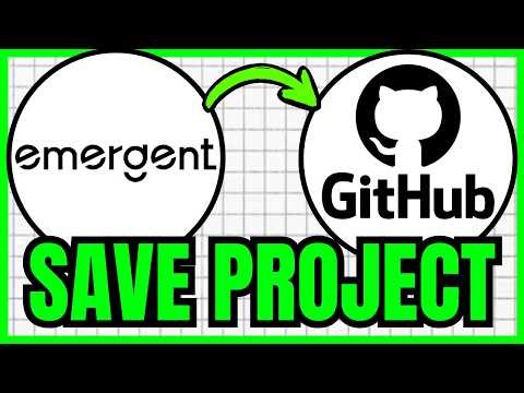 How To SAVE PROJECT To GitHub On Emergent AI (QUICK & EASY) 2026