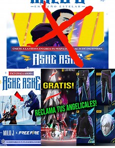 27K views · 1.1K reactions | Reclama tus angelicales morados gratis y mira la colaboración de MiloJ reveló esto en nuestro juego, que opinas? , como conseguir el emote reunión festiva en free fire #freefire #garena #garenafreefire | Soma Gamer | Facebook