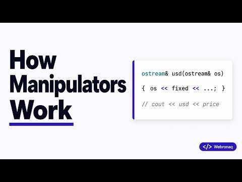 C++ User-Defined Manipulators Explained (Zero-Arg to Param)