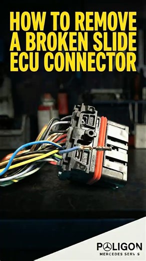 CAREFUL! Mercedes ECU Connector BROKEN — How to Remove Slide Lock Safely