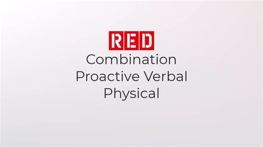 Training Combination proactive verbal physical