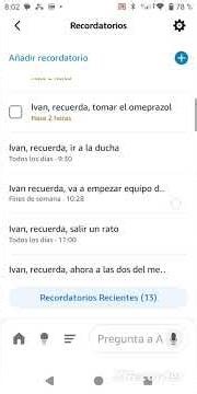 Recordatorios con Alexa