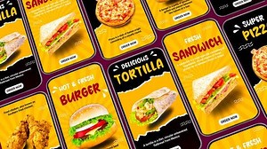 Download Delicious Food Menu Card After Effects Instagram Story - Videohive - aedownload.com