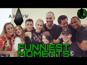 Arrow cast|FUNNIEST MOMENTS 😉