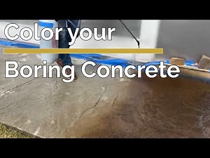 Color Your Boring Concrete