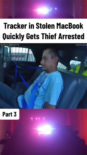 Tracker in Stolen MacBook Quickly Gets Thief Arrested #cops #police #copsusa🚔🇺🇸 #policeofficer #foryou