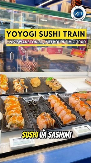 Quán sushi ngon, bổ, rẻ ở CBD | Review cheap and delicious sushi 🍣train in CBD Melbourne
