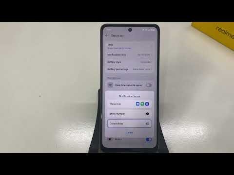 How to Enable/Disable Notification Icon in Realme P3 Lite?