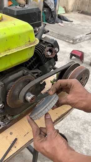 I have making Centrifugal clutch automatic gear shifting engine #engine #project #handmade | Crazy mechanic