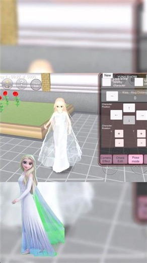 Elsa Dress Tutorial #shorts #viralshorts #sakuraschoolsimulatortutorial