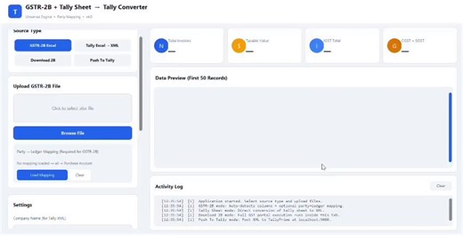 I built a simple tool that converts your GSTR-2B into Tally entries automatically — in seconds.No more downloading files, checking invoices one by one, and doing repetitive data entry every month.💡 With this tool, you can: Upload your GSTR-2B file Map your party ledgers Generate Tally-ready Excel & XML Import directly into Tally — entries posted seamlessly What used to take HOURS… now takes just a few minutes.If you’re a CA or accountant, you already know how repetitive this process is every mo