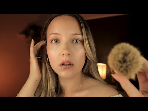 ASMR Gentle Face Adjusting, Face Brushing, Stop Start Face Touching, Concerned Examining
