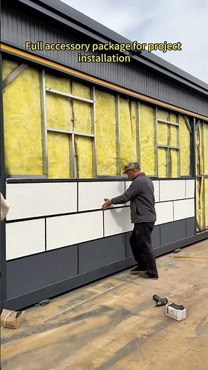 Metal Siding Installation | Fast & Easy Exterior Wall Cladding #metalsiding #cladding