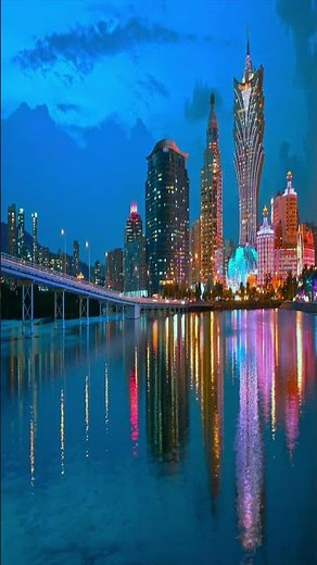 Macau, China by Drone - 4K Video Ultra HD [HDR]