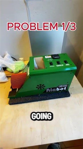 Filament recycler machine fail first fail 1/3 part #maker #3dprinting #shorts