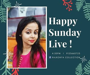 59 reactions · 16 comments | Super Sunday Live !! with Exciting Blouse Collection Tomorrow 5:00 PM Rajkonya Collection Facebook Page Booking : 9123660723 Contactless Payment: Google Pay, PhonePe, Bank Transfer #HappyShopping #PujaCollection #SundayShopping | রাজকন্যা Collection | Facebook