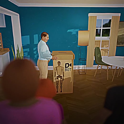 The D-Bot 🤖 (fiction). #3danimation #fypシ゚viral #story #learnontiktok