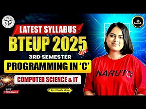 🔴 Programming in C | BTEUP 3rd Semester Latest Syllabus 2025 | Polytechnic 3rd semester #astechnic
