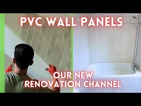 Bathroom wall panel install video | Bathroom video before and after (Best way to install pvc panel)
