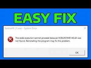 How To Fix MSVCP140.dll & VCRUNTIME140.dll Missing Error in Windows