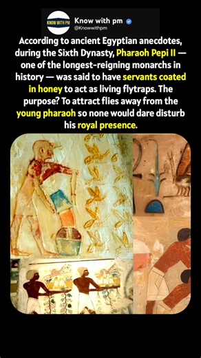 Ancient Egyptian fly traps 😮