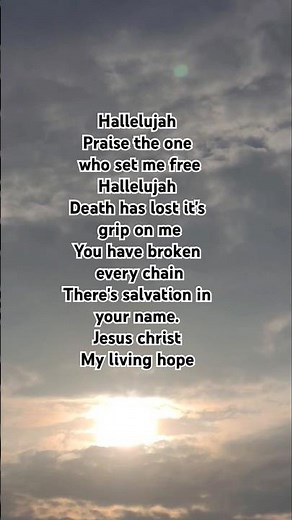 Hallelujah praise the one who set me free with lyrics #worship #bejoyfulwithverses #lyrics #song