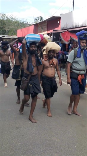 മകരവിളക്കോട് അനുബന്ധിച്ച് പരമ്പരാഗത കാനന പാത വഴി പോകുന്ന സ്വാമിമാരുടെ തിരക്ക്